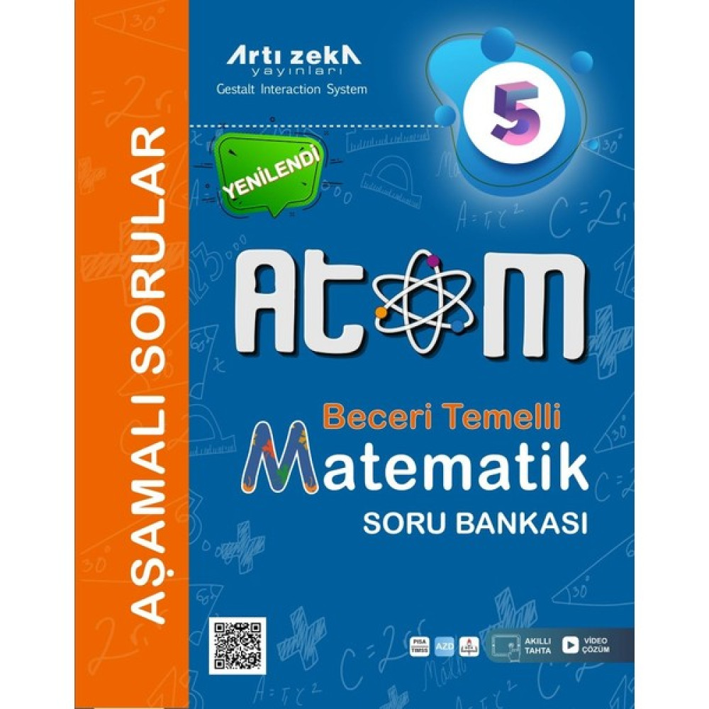 Artı Zeka Yayınları 5. Sınıf Matematik Atom Beceri Temelli Aşamalı Sorular Matematik Fiyatı