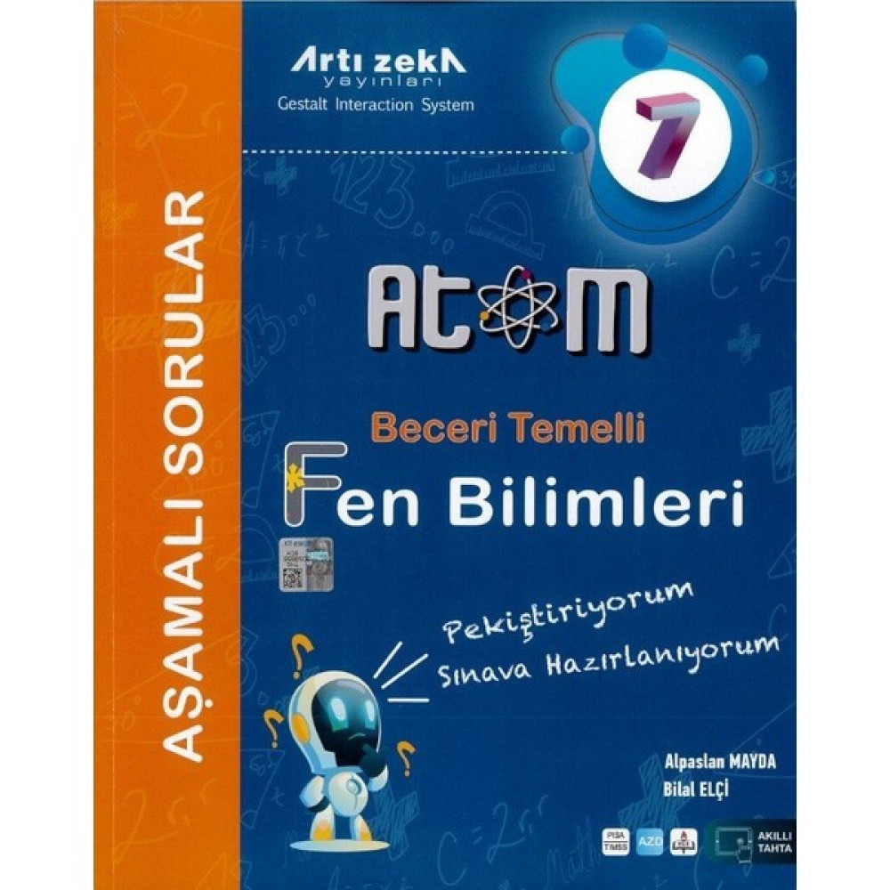 Artı Zeka Yayınları 7. Sınıf Atom Beceri Temelli Fen Bilimleri Aşamalı Soru Bankası Fen - Bilişim ve Teknoloji Fiyatı