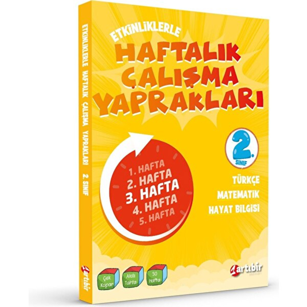Artıbir Yayınları 2. Sınıf Etkinliklerle Yeni Nesil Haftalık Çalışma Yaprakları (Ciltli) Tüm Dersler Fiyatı