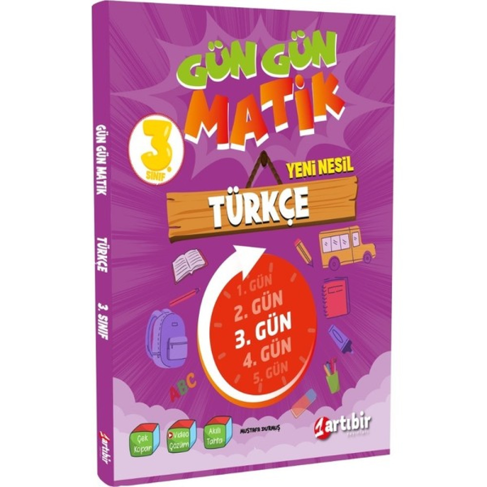 Artıbir Yayınları 3. Sınıf Gün Gün Matik Türkçe (Ciltli) Türkçe Fiyatı