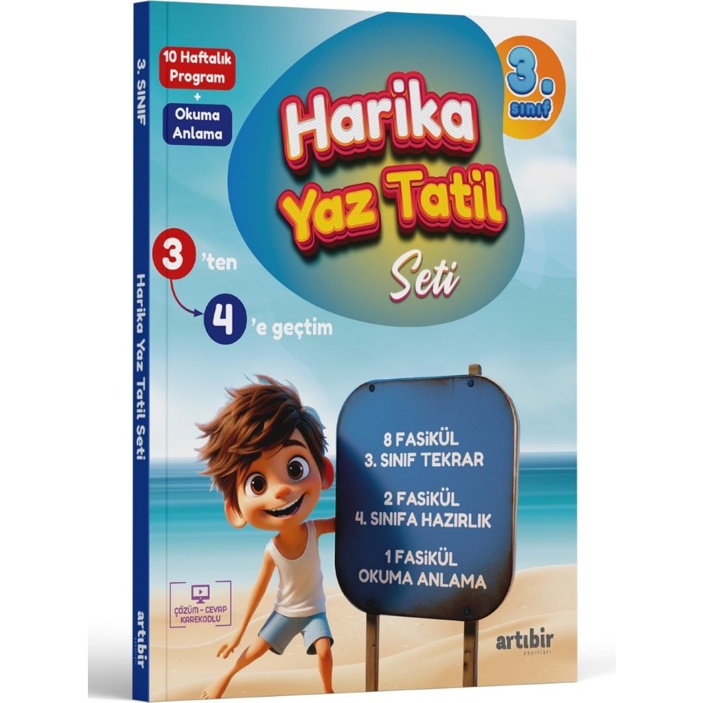 Artıbir Yayınları 3. Sınıf Harika Yaz Tatil Seti 3'den 4'e Geçtim 250 Sayfa Okuma Anlama SSD / Solid State Drive Fiyatı