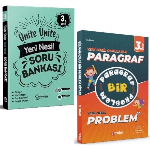 Artıbir Yayınları 3. Sınıf Ünite Ünite Yeni Nesil Soru Bankası - Bir Paragraf Bir Problem 2 Kitap SSD / Solid State Drive Fiyatı