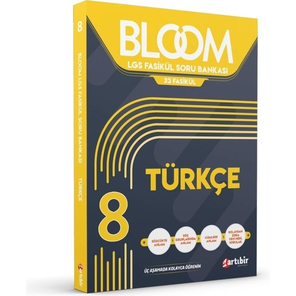 Artıbir Yayınları  8. Sınıf LGS Bloom Türkçe 32 Fasikül Soru Bankası Ders Sınav Kitapları Fiyatı