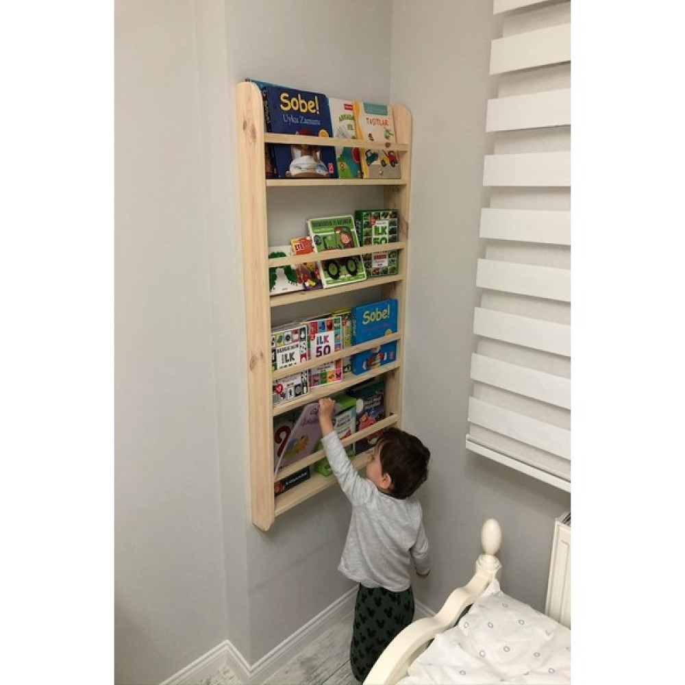 Artifex Dekor Montessori Kitaplık - Ahşap Kitaplık Fiyatı