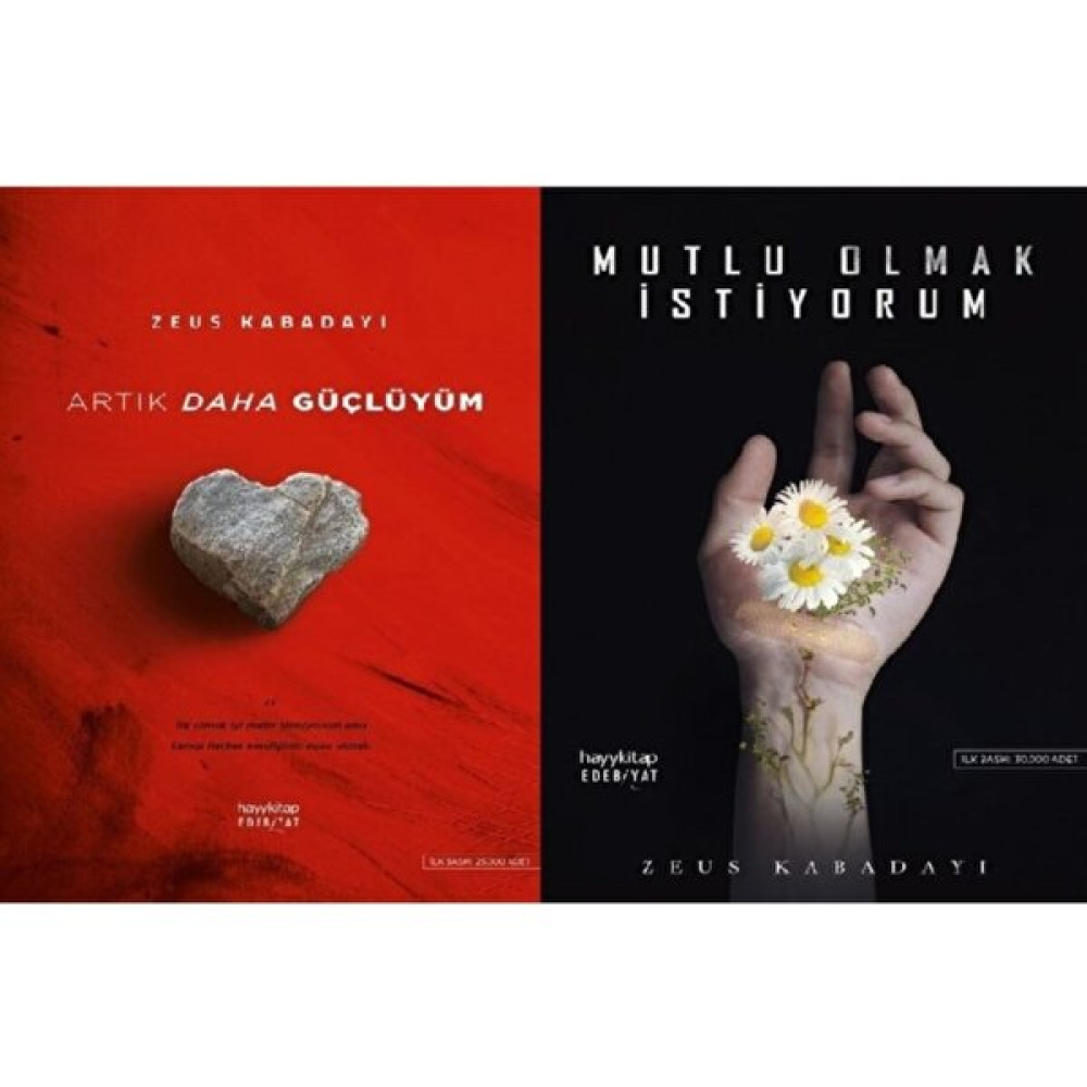Artık Daha Güçlüyüm+Mutlu Olmak Istiyorum -zeus Kabadayı 2 Kitap Set Çeviri Romanlar Fiyatı