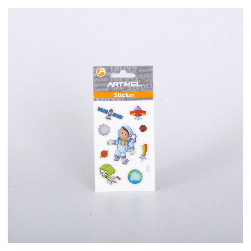 Artikel Astronot Puffy Sticker Okul Etiketi Fiyatı