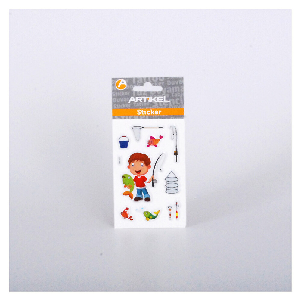 Artikel Balıkçı Puffy Sticker Okul Etiketi Fiyatı