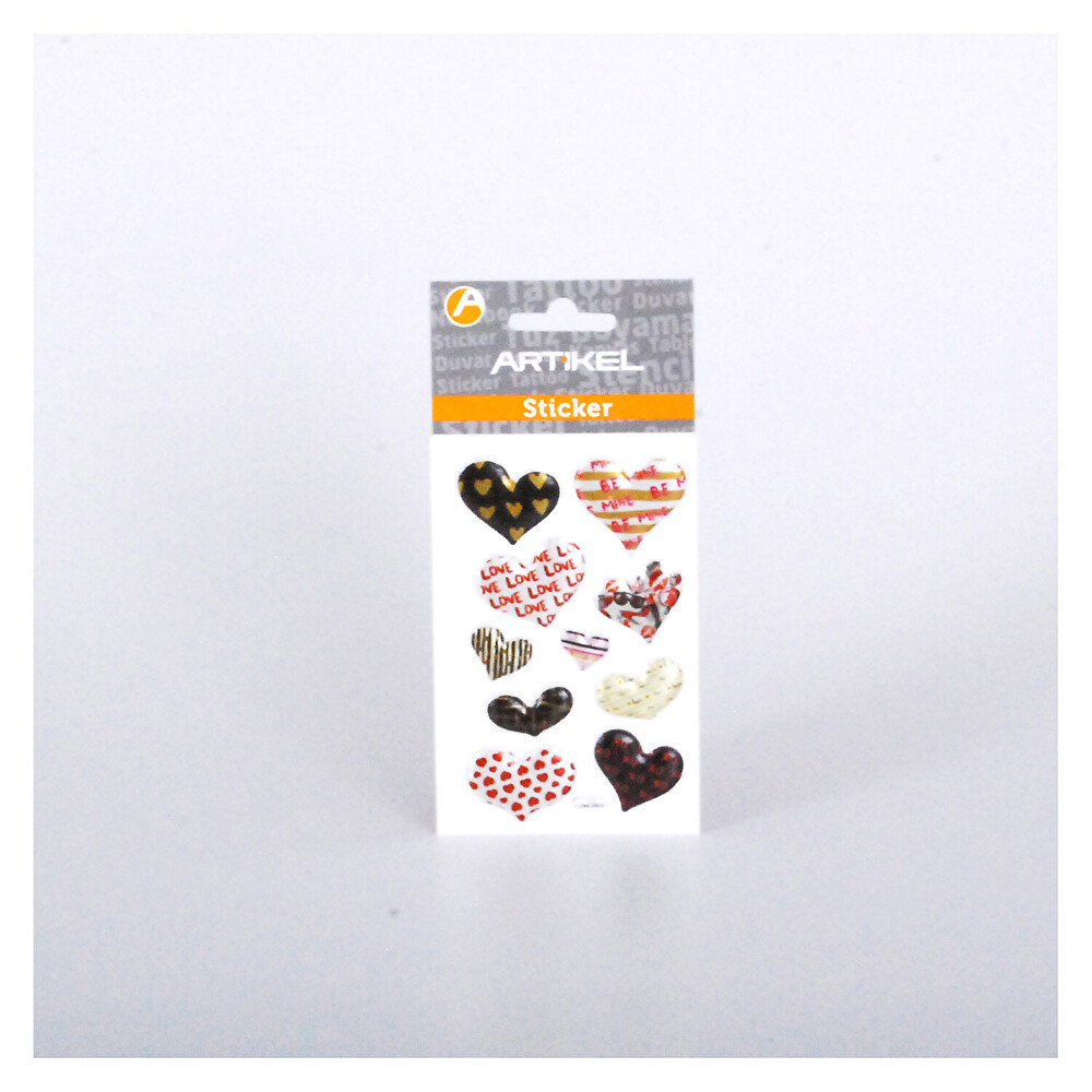 Artikel Kalpler Puffy Sticker Okul Etiketi Fiyatı