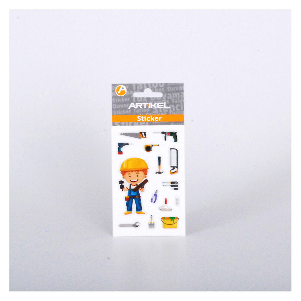 Artikel Marangoz Puffy Sticker Okul Etiketi Fiyatı