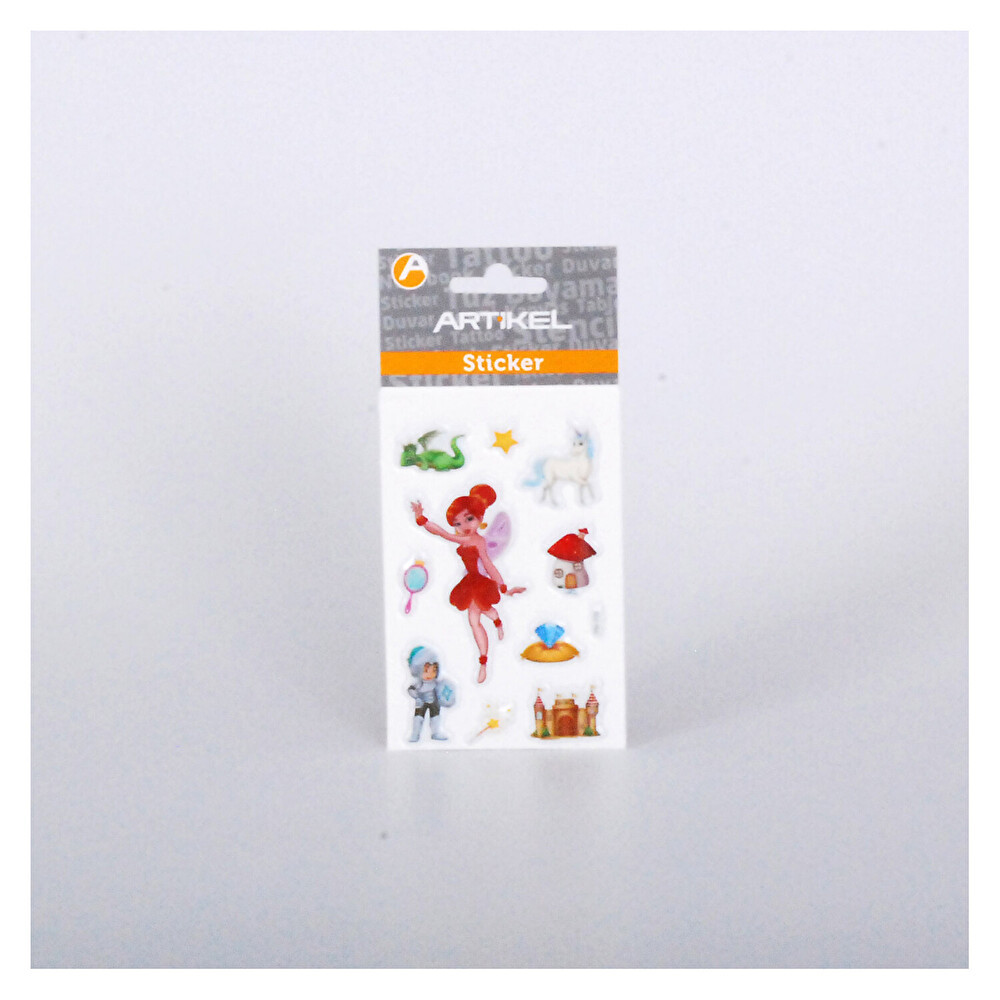 Artikel Peri Kızı Puffy Sticker Okul Etiketi Fiyatı