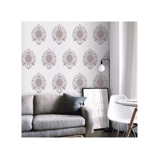 Artikel ST-022 Çerçeve Stencil Tasarımı 30x30 cm Kanvas Tablo