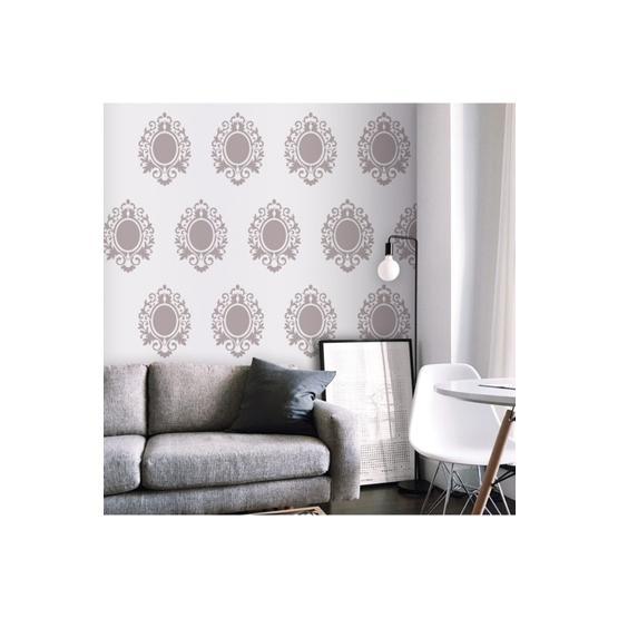 Artikel ST-022 Çerçeve Stencil Tasarımı 30x30 cm Kanvas Tablo