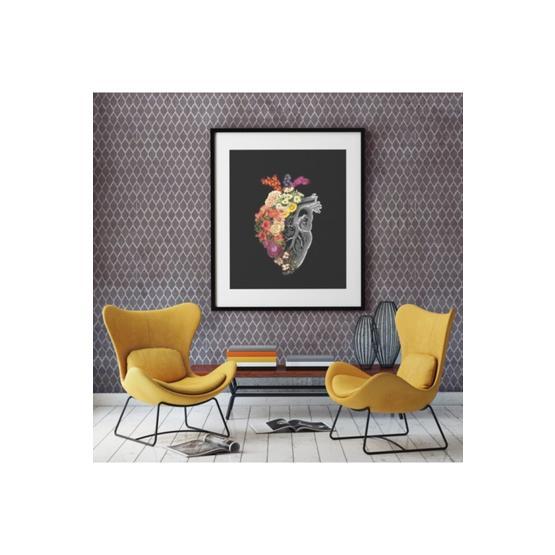 Artikel ST-136 Geometrik Desen 7 Stencil Tasarımı 30x30 cm Kanvas Tablo