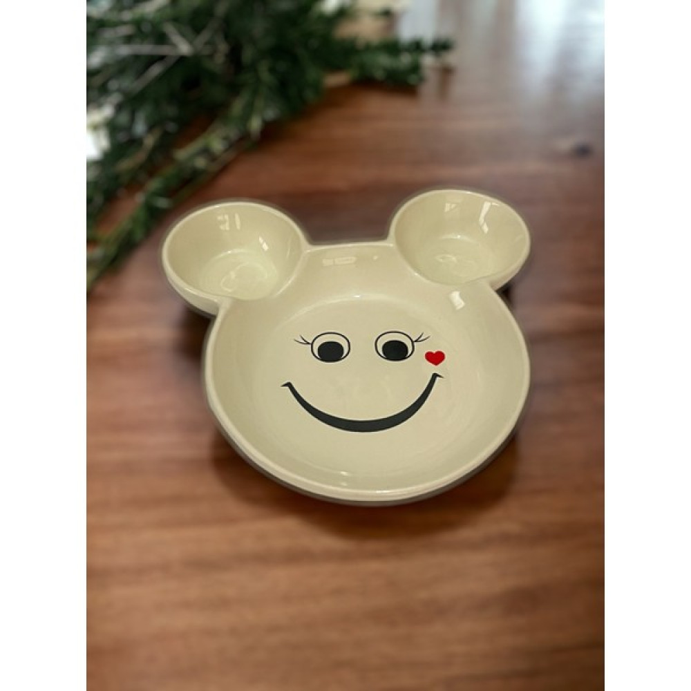 Artistic Quality Eğlenceli Çocuk Gülen Yüz Emojili Mama, Yemek, Kahvaltı Ve Pasta Tabağı 1 Adet Krem Mama Seti Fiyatı