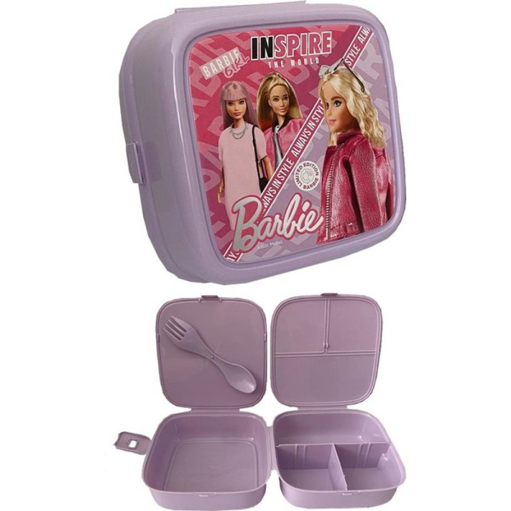 Artlantis Barbie Beslenme Kutusu Lila 4 Bölmeli Kız Figürlü 1 Adet Yemek Saklama Kabı Lila Beslenme Çantası - Standart Saklama Kapları Fiyatı