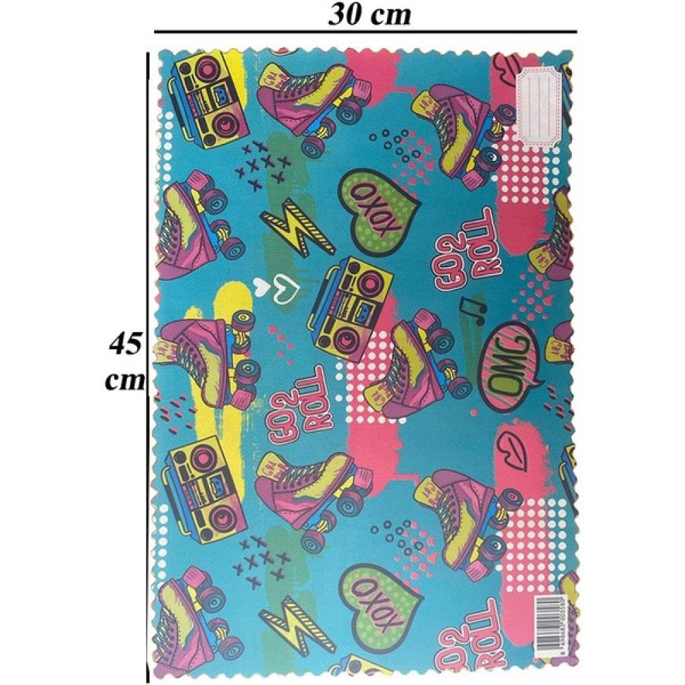 Artlantis Beslenme Bezi Yıkanabilir 30X45 cm 1 Adet Paten Beslenme Örtüsü Okul Öncesi Kreş Anasınıfı Ilkokul Için Ideal - 30 x 45 cm - Renkli Masa Örtüsü Fiyatı