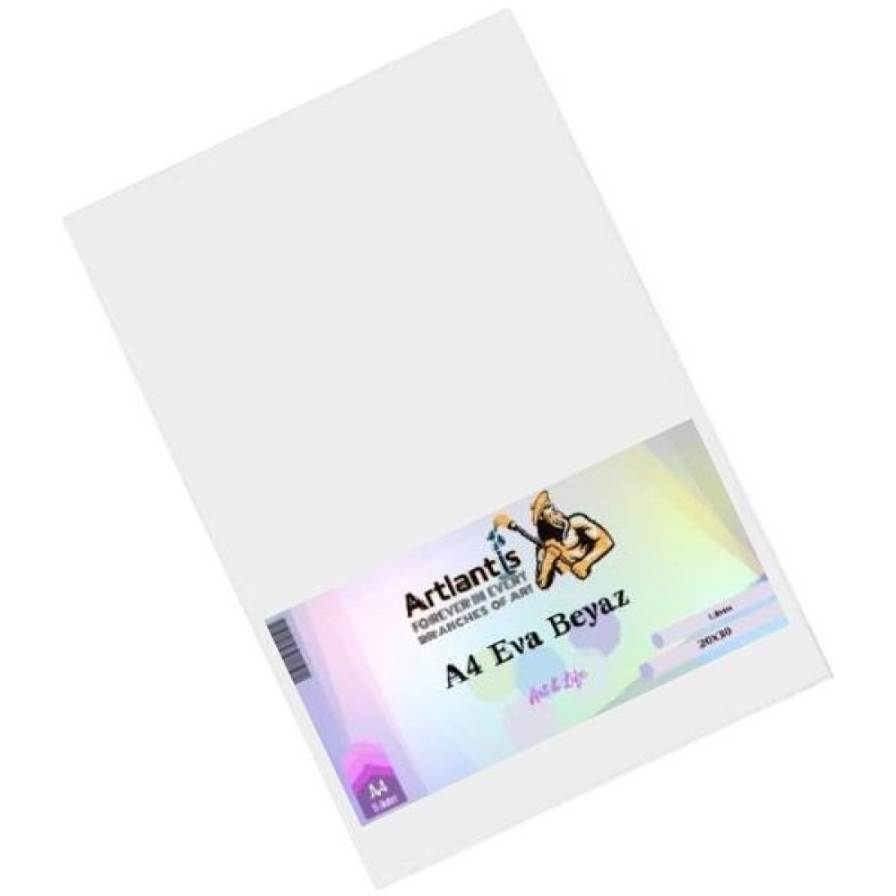 Artlantis Beyaz Eva A4 20X30 5 Adet Artlantis Eva 20*30 - Standart Elişi Kağıdı Fiyatı