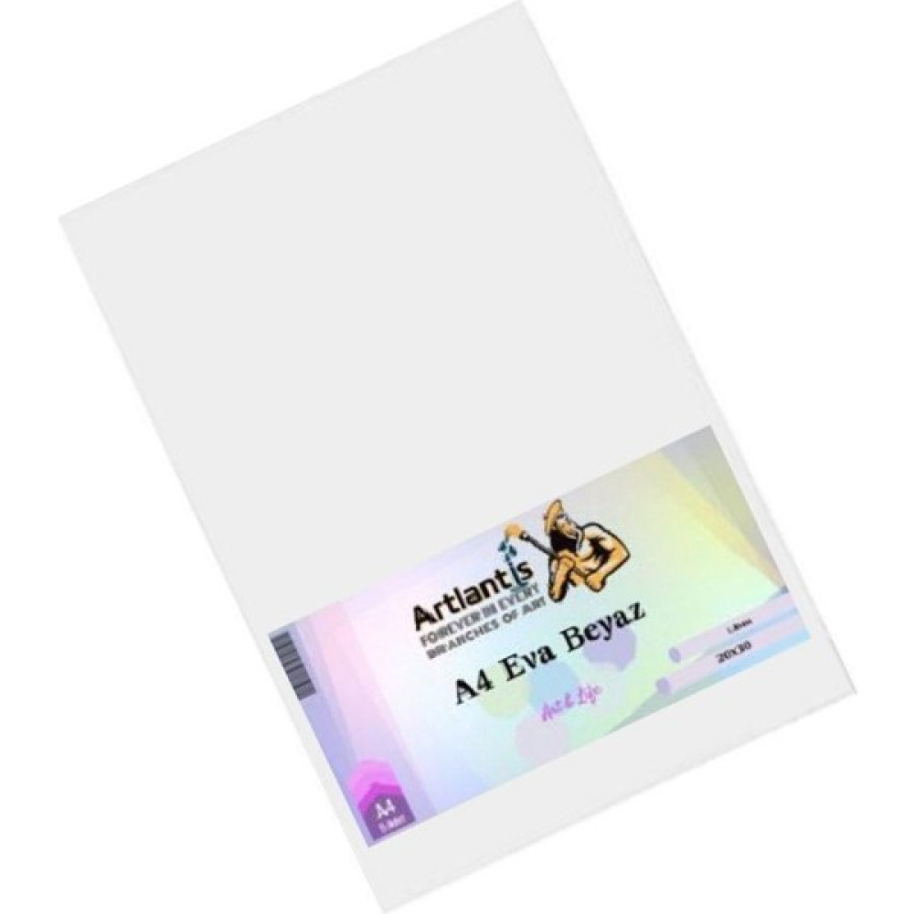 Artlantis Eva Düz A4 Artlantis Düz Eva Renkli 5'li 20 x 28 cm - Beyaz Elişi Kağıdı Fiyatı