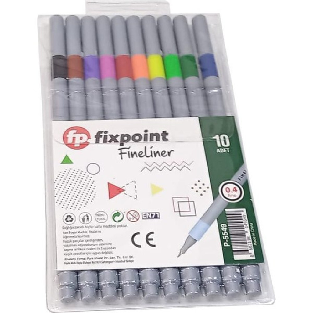 Artlantis Fineliner 10 Lu Ince Uçlu Kalem 1 Paket 10 Renk 0.4 mm Keçe Uçlu Kalem Renkli Işaretleme Yazı Kalemi - Standart Keçe Uçlu Kalem Fiyatı