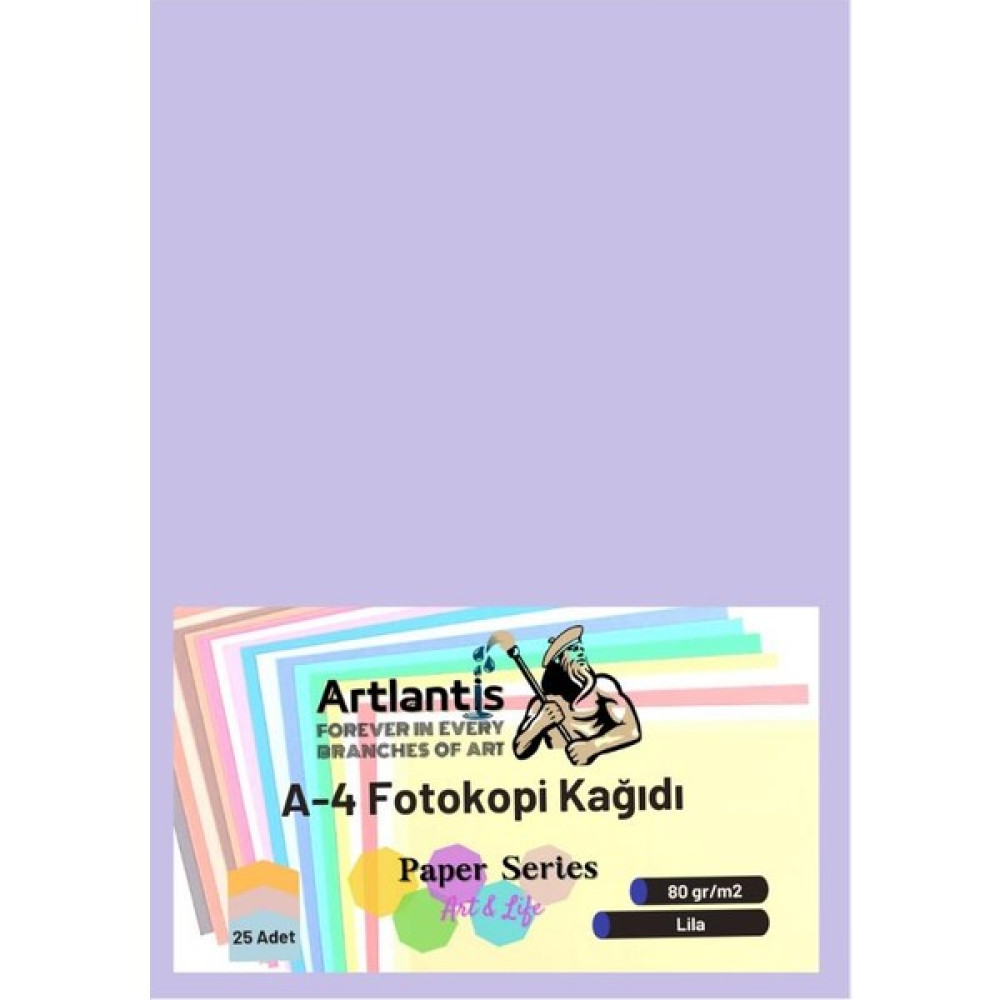 Artlantis Lila Renkli A-4 Fotokopi Kağıdı 25 Li 1 Paket Artlantis Fotokopi Renkli A4 Kağıdı Fotokopi Kağıdı Fiyatı