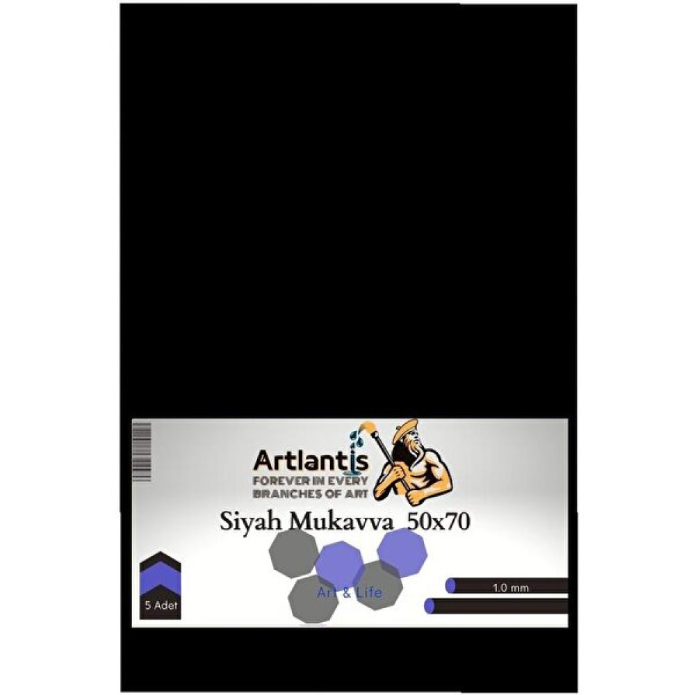 Artlantis Siyah Renkli Mukavva 50X70 5 Adet Artlantis Renkli Mukavva 5 Adet Fon Karton & Mukavva Fiyatı