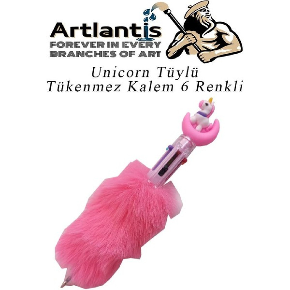 Artlantis Unicorn Tüylü Tükenmez Kalem 6 Renkli 1 Adet Pelüş Tükenmez Kalem Tükenmez Kalem Fiyatı