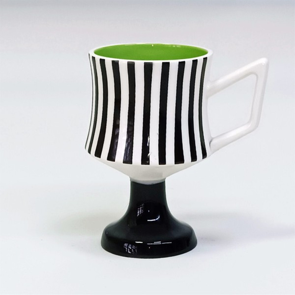 Artlayer Design Tasarım Porselen Ayaklı(Paçalı) Kahve Fincanı P0010020004-4 - Yeşil - 120 ml Fincan / Bardak / Kahve Takımı Fiyatı