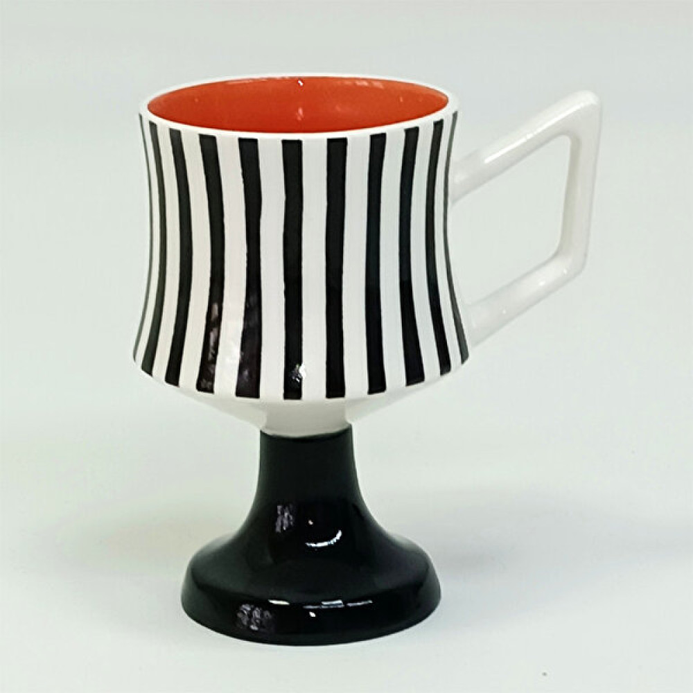 Artlayer Design Tasarım Porselen Ayaklı(Paçalı) Kahve Fincanı P0010020006-6 - Açık Turuncu - 120 ml Fincan / Bardak / Kahve Takımı Fiyatı