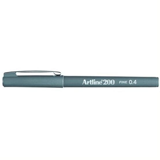 Artline 200N Fine 0.4 mm Gri Keçe Uçlu Yazı Kalemi