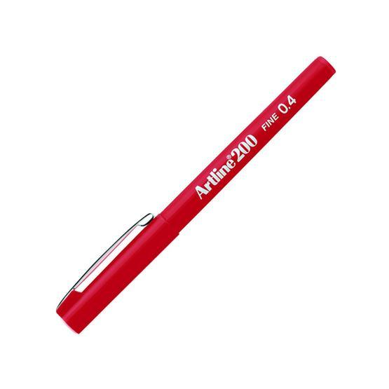 Artline 200N Fine 0.4 mm Kırmızı Keçe Uçlu Yazı Kalemi Keçe Uçlu Kalem Fiyatı