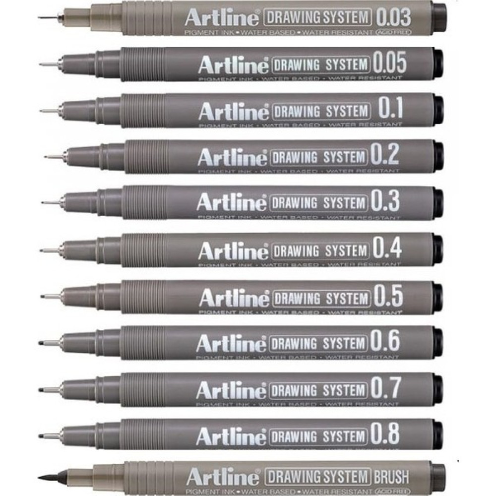 Artline Drawing System Teknik Çizim Kalemi 11'li Tam Set Sanatsal Malzemeler Fiyatı
