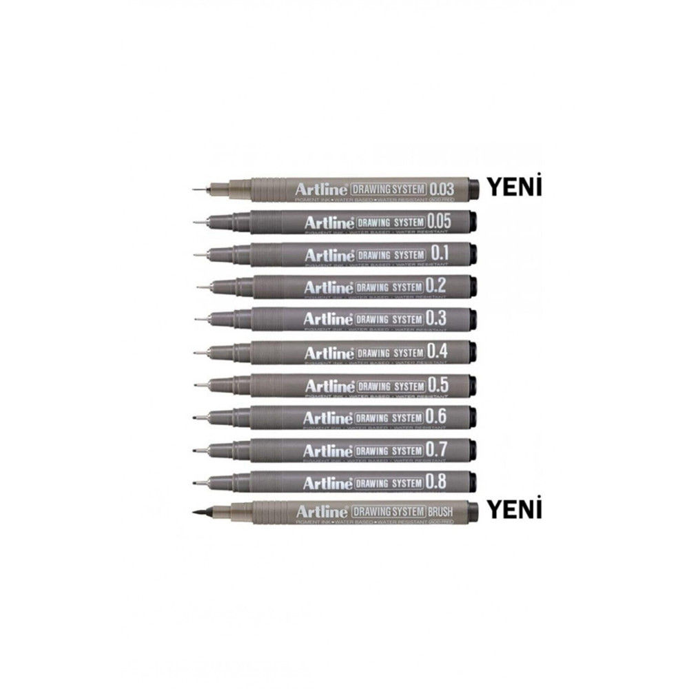 artline Drawing System Teknik Çizim Kalemi 11li Tam Set-2 Teknik Çizim ve Grafik Kalemi Fiyatı