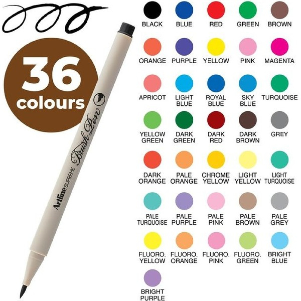 Artline Supreme Brush Pen Kırmızı Keçe Uçlu Kalem Fiyatı