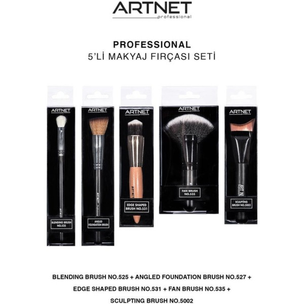 ArtNet Art Net Profosyonel Makyaj Fırça Seti 4 Makyaj Fırça ve Aksesuarları Fiyatı