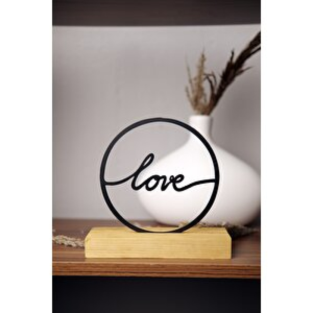Artroya Hediyelik 17 x 18 Cm Metal Ahşap Love Çemberi Masa Ve Raf Dekoru Yılbaşı Hediyesi Biblo Fiyatı