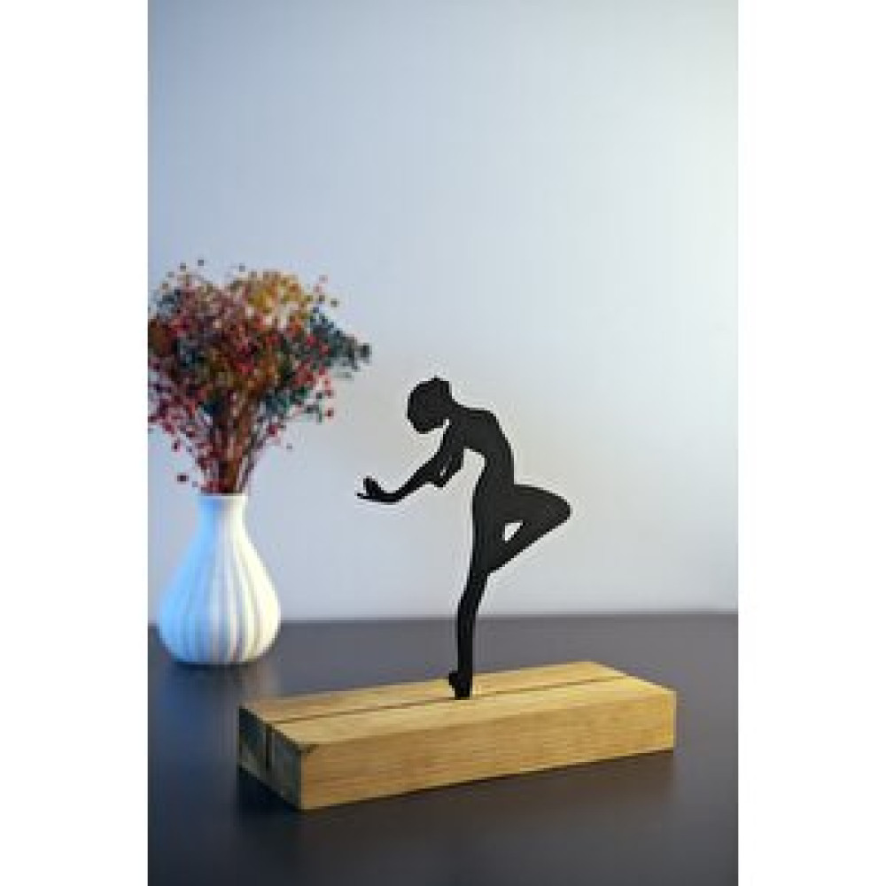 Artroya Hediyelik 17x13 Metal Ahşap Dans Tutkusu Masa Ve Raf Dekoru Yılbaşı Hediyesi Biblo Fiyatı