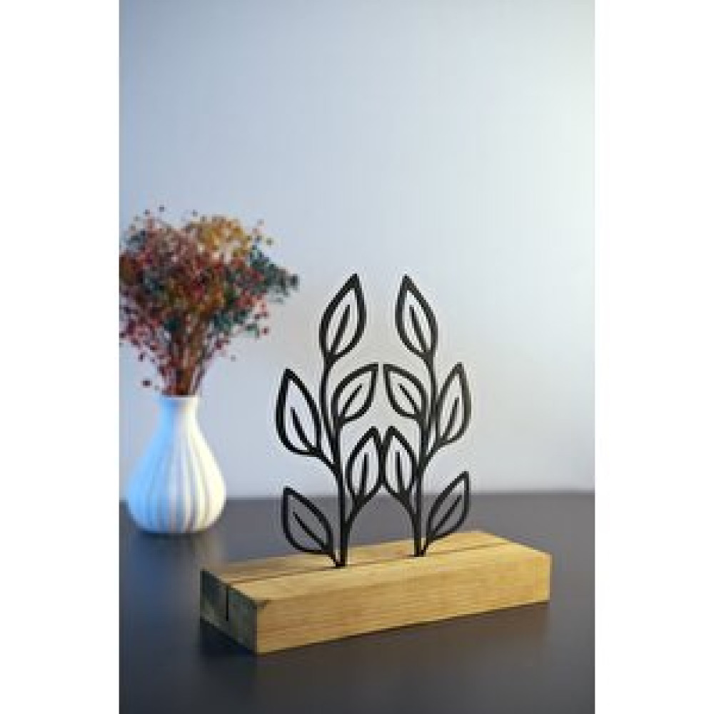 Artroya Hediyelik 19x15 Metal Ahşap Çiçek Masa Ve Raf Dekoru Yılbaşı Hediyesi Biblo Fiyatı
