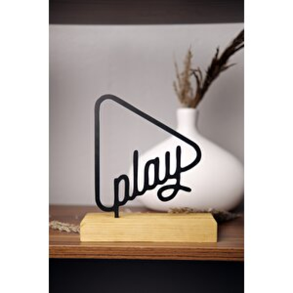 Artroya Hediyelik 21x16 Metal Ahşap Play Masa Ve Raf Dekoru Yılbaşı Hediyesi Biblo Fiyatı