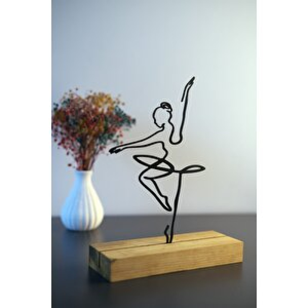Artroya Hediyelik 23x14 Metal Ahşap Bale Rüyası Masa Ve Raf Dekoru Yılbaşı Hediyesi Biblo Fiyatı