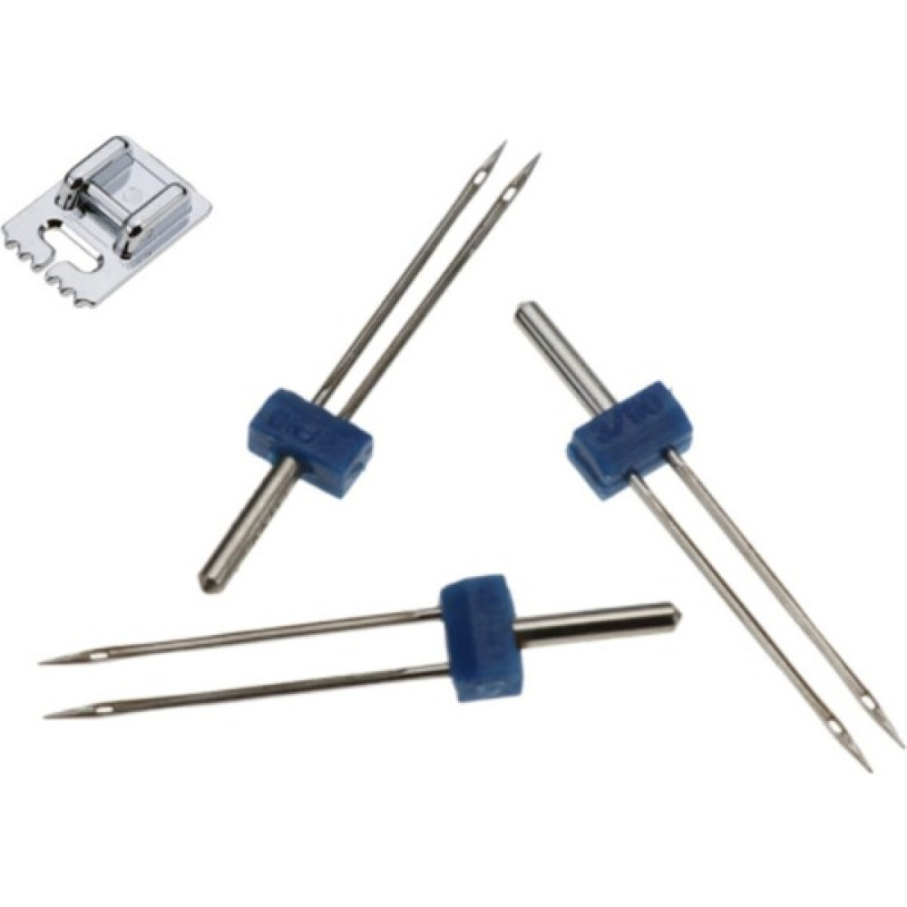 Artus Tedarik Zetina Bernina Janome Çift Iğne ve Nervür Ayak Set (Iğne Paket Içinde 2mm,3mm ve 4 Mm'dir.) Dikiş Makinesi Aksesuarları Fiyatı