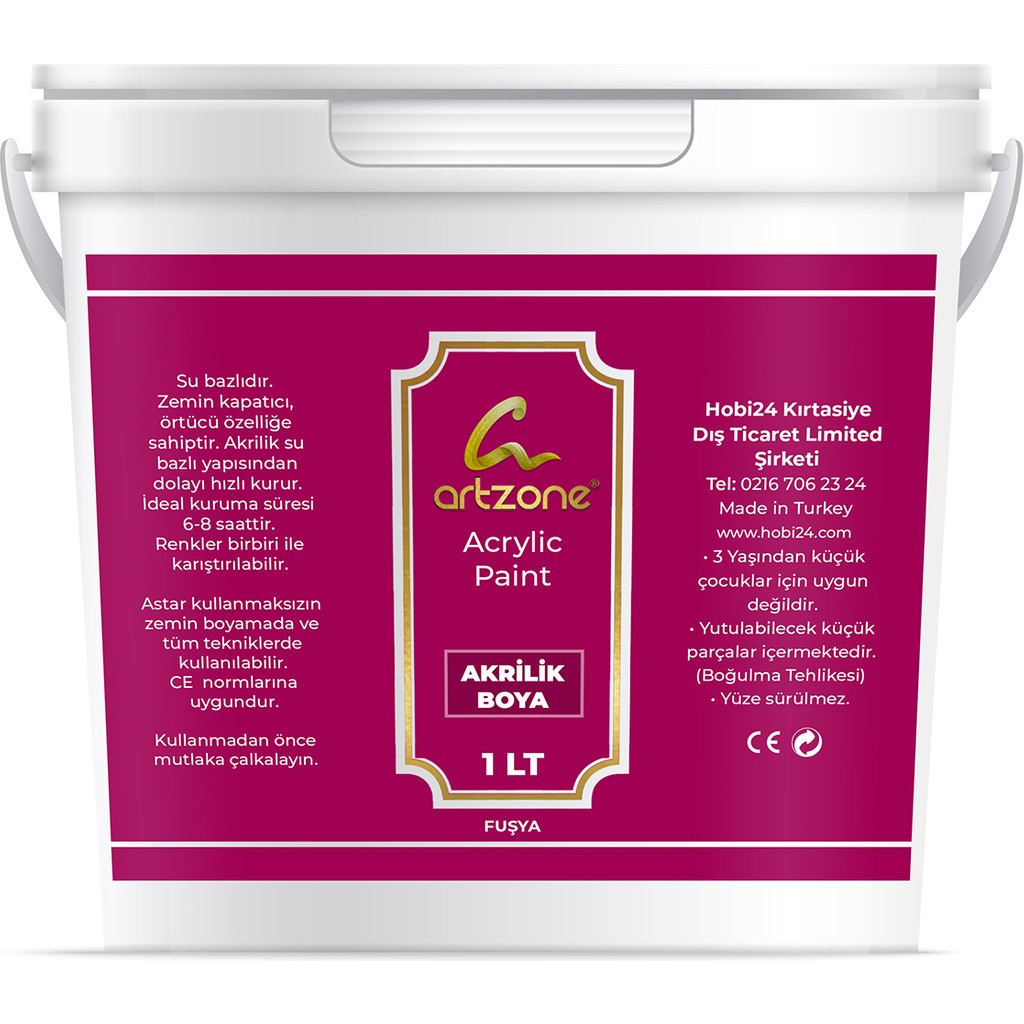 Artzone Akrilik Boya 1000ML - Fuşya Diğer Fiyatı