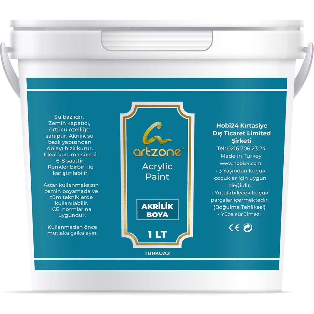 Artzone Akrilik Boya 1000ML - Turkuaz Diğer Fiyatı