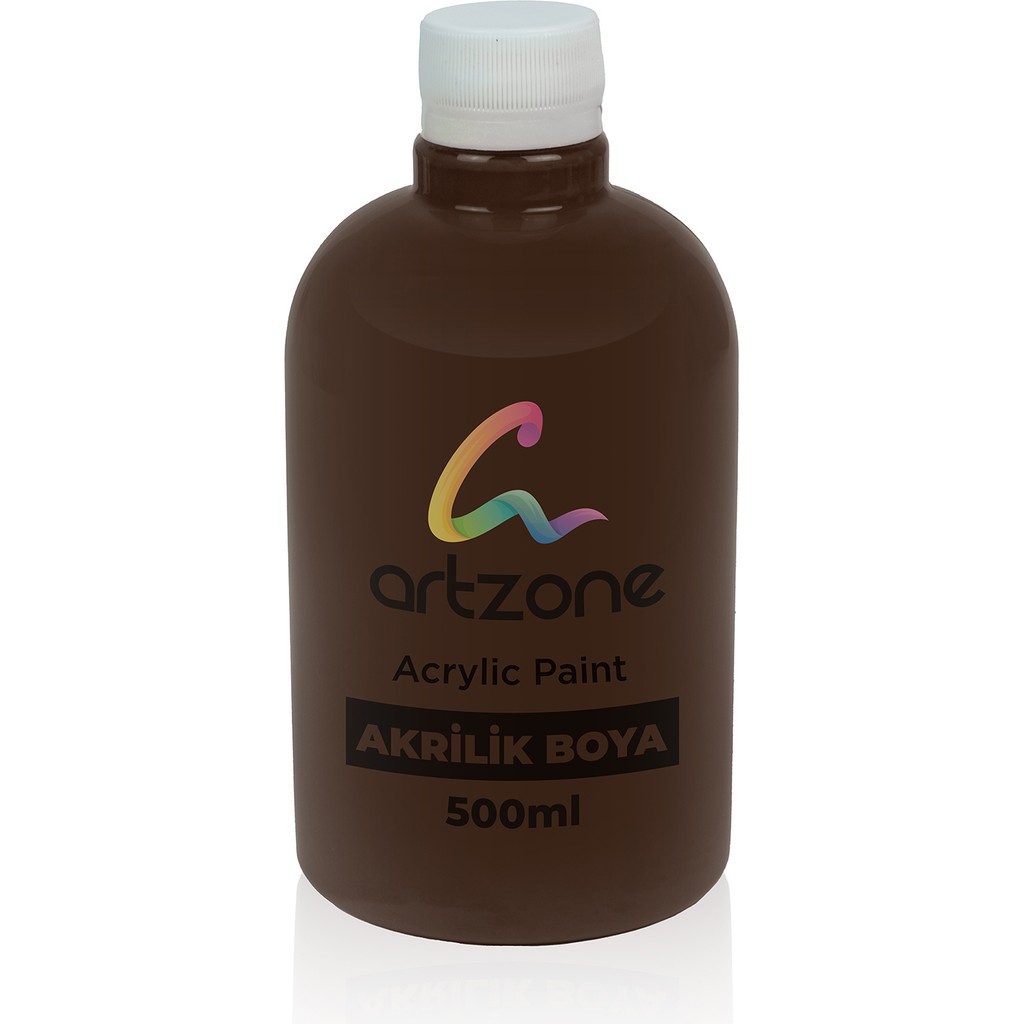 Artzone Akrilik Boya Kahverengi Kokusuz ve Dayanıklı 500 ml Sanatçılar İçin Uygun Diğer Fiyatı
