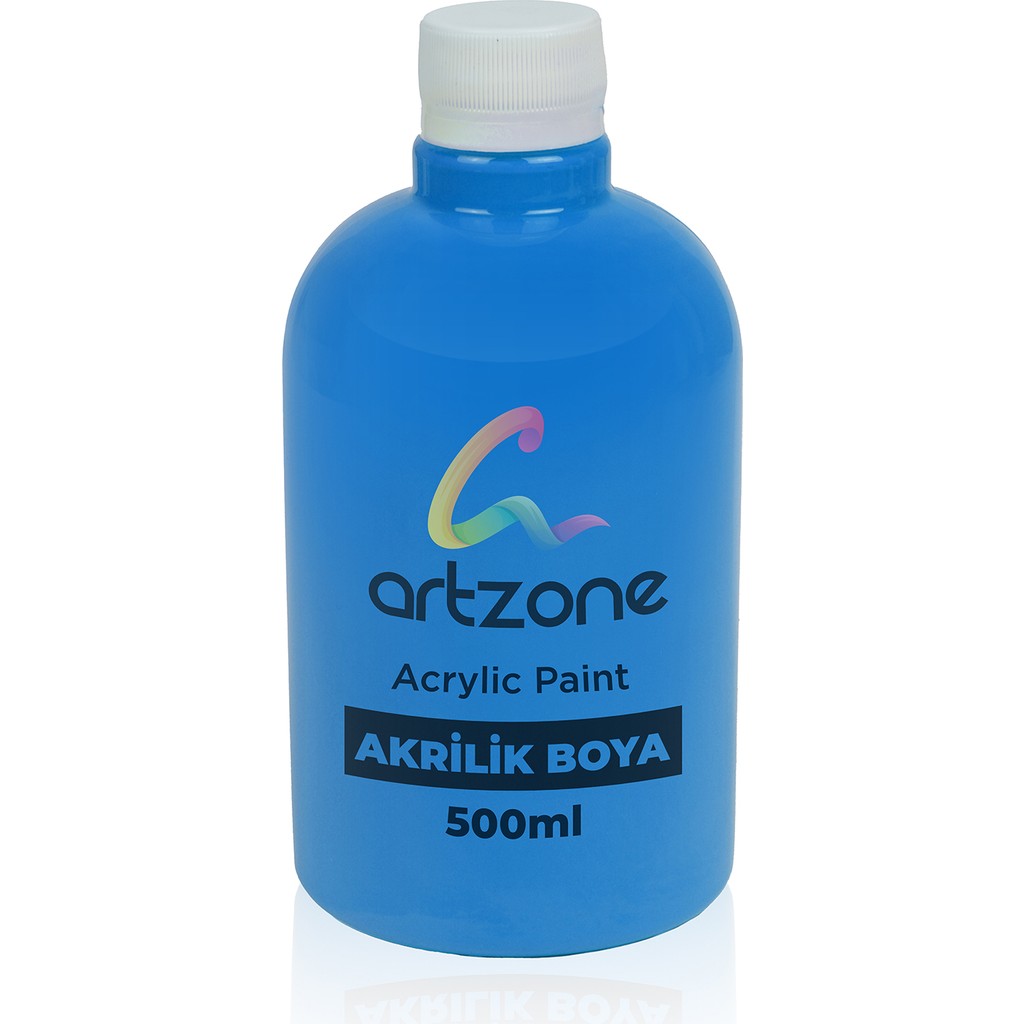 Artzone Akrilik Boya Mavi 500 ml - Yüksek Kalite ve Su Bazlı Özelliklerle Sanat İçin İdeal Akrilik Boya Fiyatı