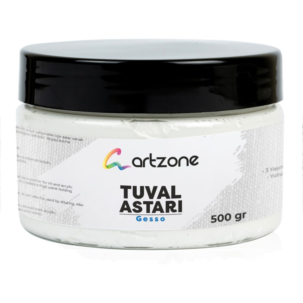 Artzone Tuval Astarı - Gesso 500 Gram - Standart - Beyaz Tuval Fiyatı