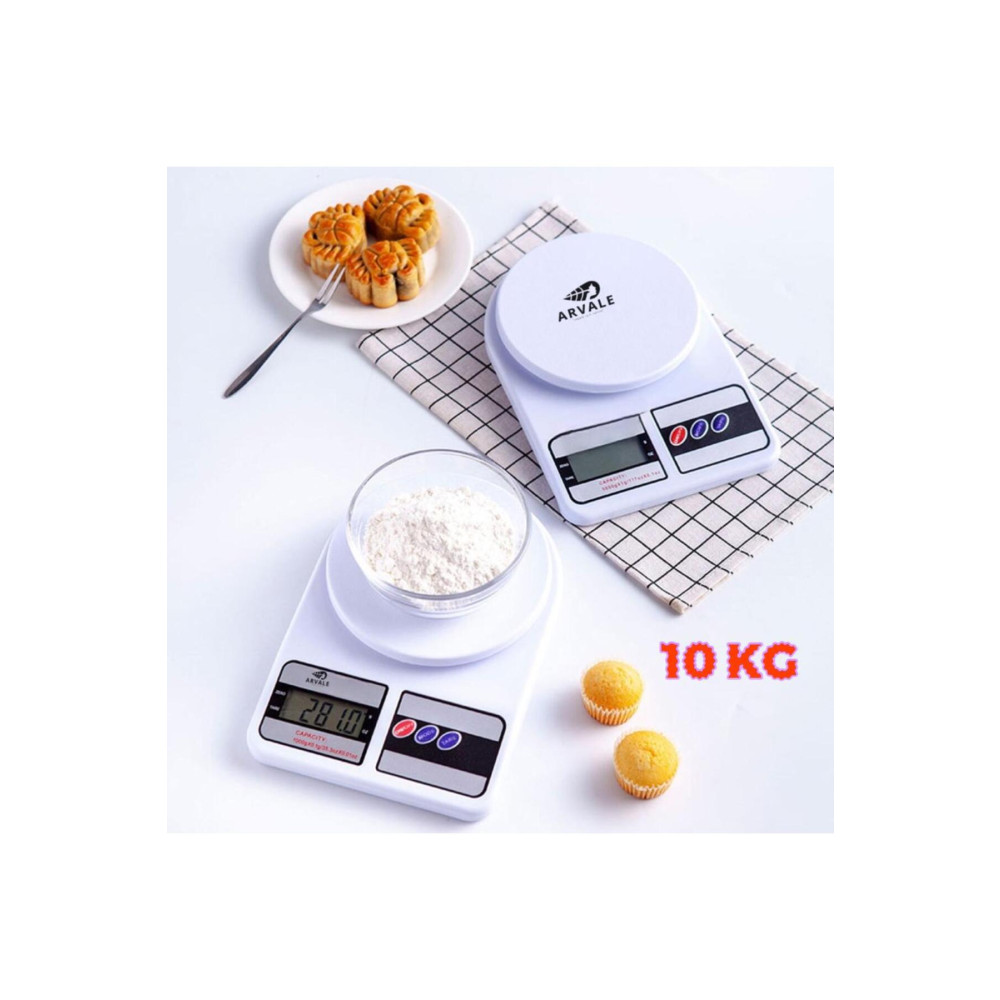 ARVALE Dijital Hassas 10 Kg Mutfak Terazisi Tartısı Lcd Ekranlı Mutfak Tartıları / Terazileri Fiyatı