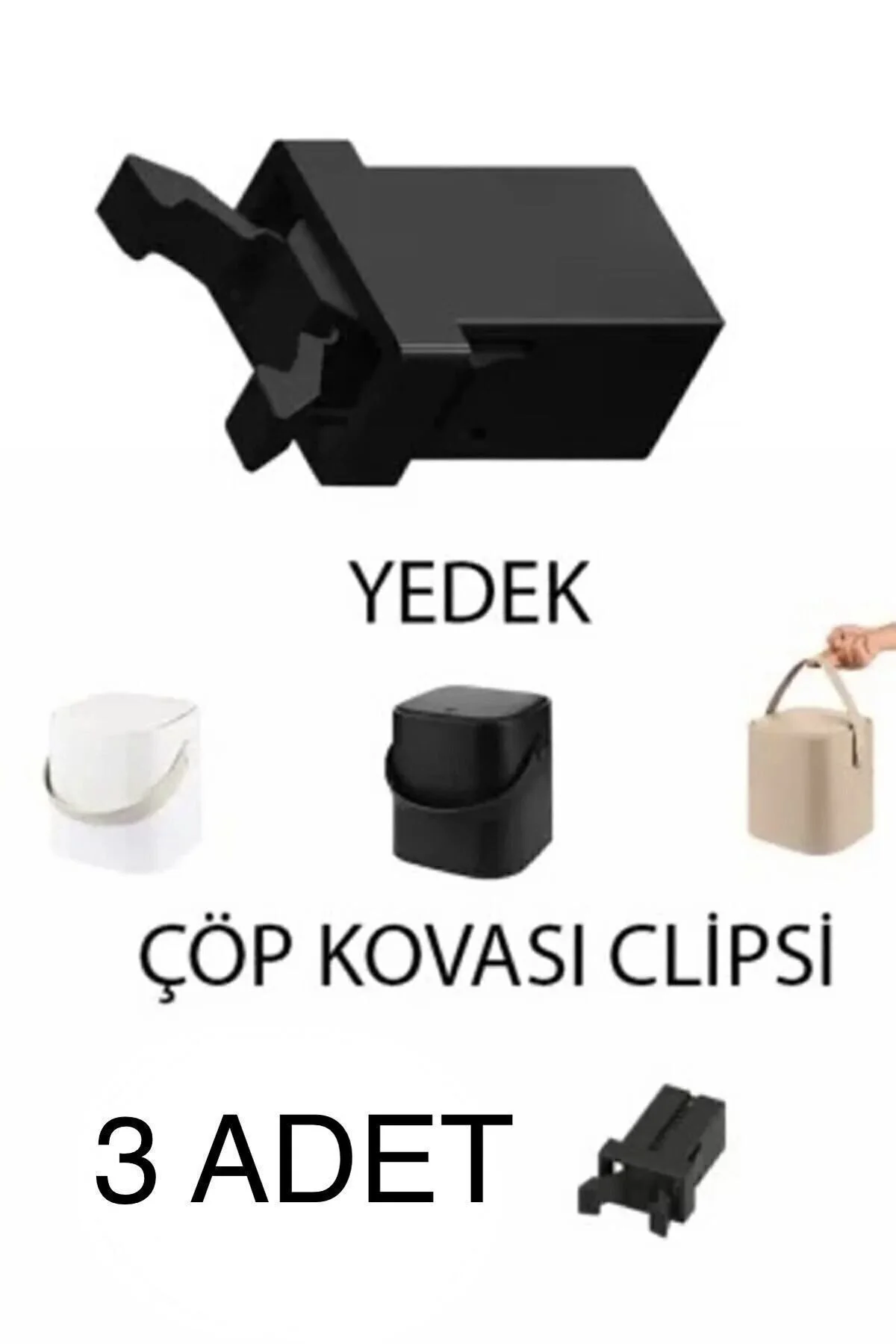 ARVALE Sihirli Çöp Kovası Yedek Kilit 3 ADET Sihirli Çöp Kovası Yedek Clipsi 3 ADET" Mobilya & Dekorasyon Fiyatı