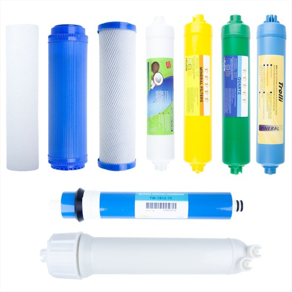 Arvepa Açık Kasa Su Arıtma Cihazı 8'li Filtre Set + Membran Seti - Premium Coconut Tatlandırıcı Set Bahçe Makinesi Aksesuar & Yedek Parça Fiyatı