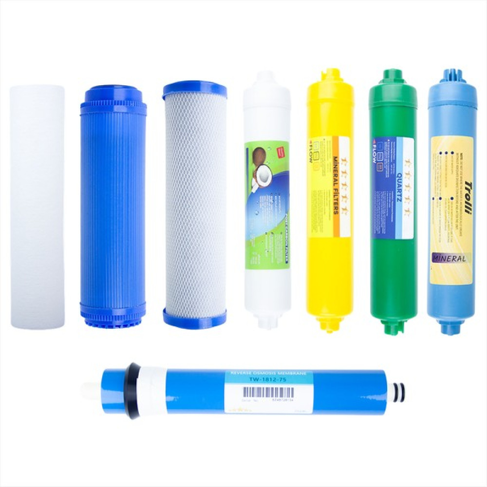 Arvepa Açık Kasa Su Arıtma Cihazı 8'li Filtre Set + Membranlı - Premium Coconut Tatlandırıcı Set Bahçe Makinesi Aksesuar & Yedek Parça Fiyatı