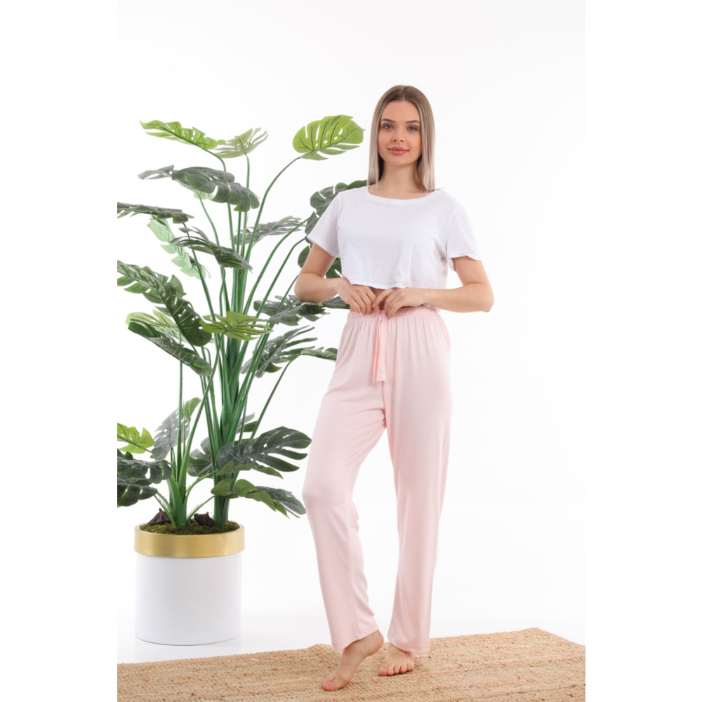Arvin Pijama Kadın Pembe Düz Renk Termal Pijama Altı L Beden Kadın Pijama Fiyatı
